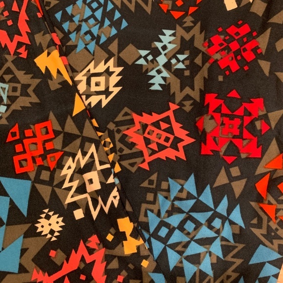 NWT SOFT LuLaRoe Asteroids print Leggings High waist no elastic one size 2 - 10 - Picture 3 of 6